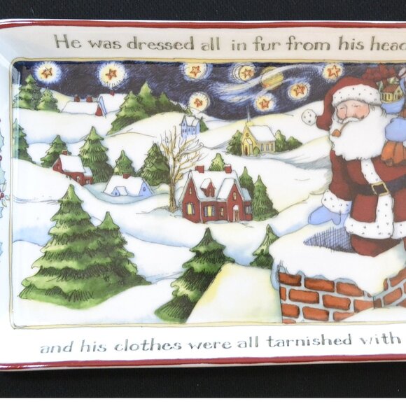 Portmirion Studio Sandwich Tray A Christmas Story With Box Entertaining - Picture 2 of 5